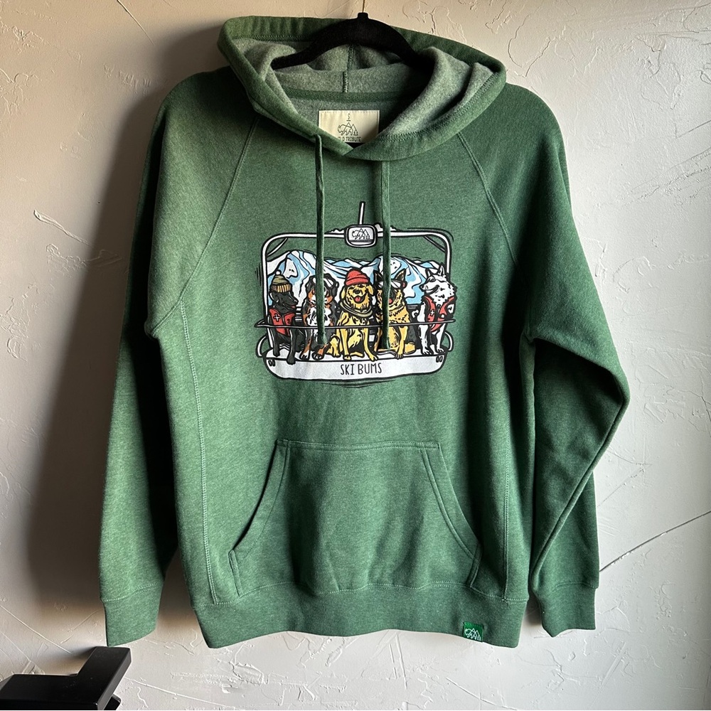 Golden Retriever Husky German Shepherd Dog Hoodie Ski Bums Gorpcore Outdoor S
